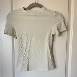 SKIMS Cream Short Sleeve Tee